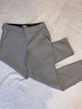 white and black straight leg pants (xl)